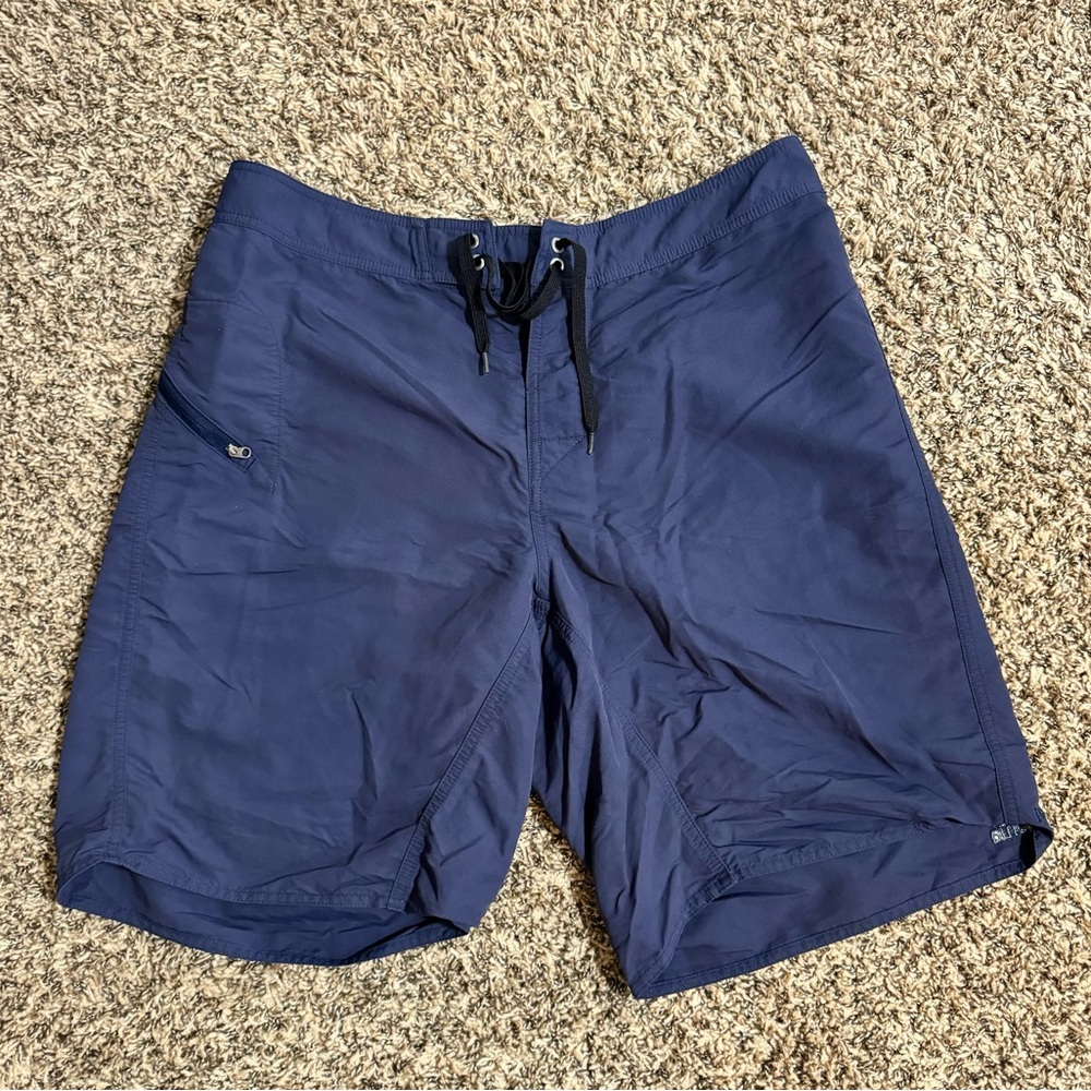 Blue Patagonia Drawstring Boardshorts/Swim Trunks - Unlined
